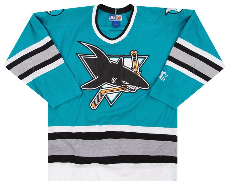 1995 97 sharks starter away front