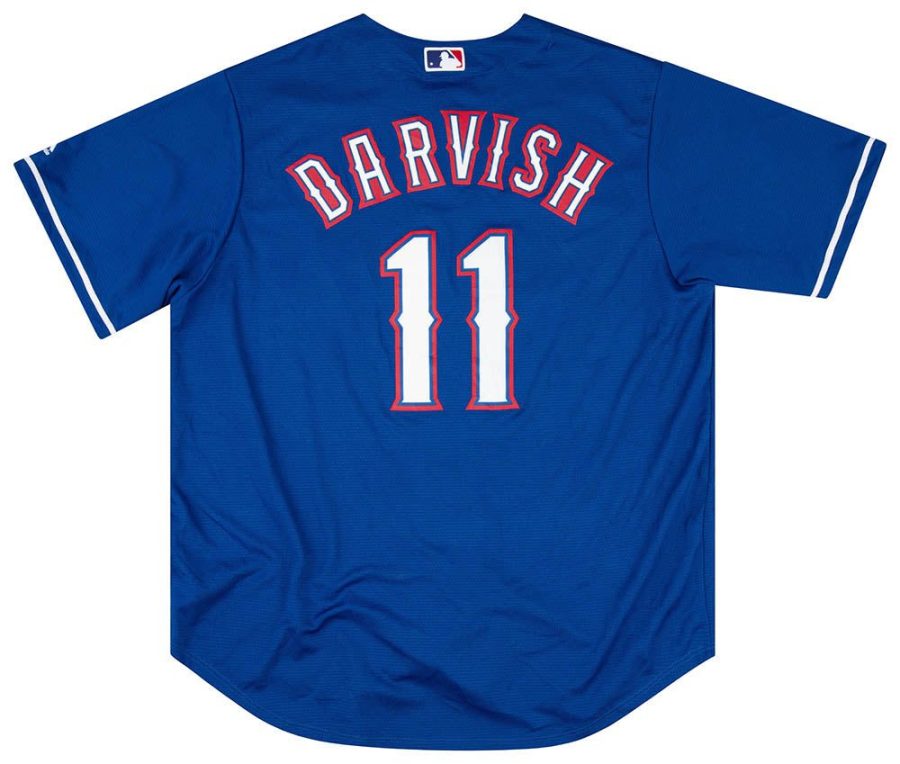 2016 17RangersDarvish 11MajesticAlt. Back