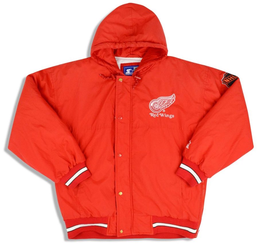 red wings 90 coat red front